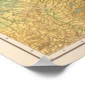 ドイツの地図 ポスター (角)