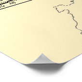 ドイツの地図 ポスター (角)