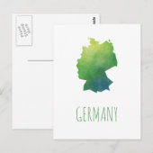 ドイツの地図 ポストカード (正面/裏面)