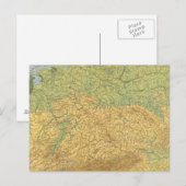ドイツの地図 ポストカード (正面/裏面)