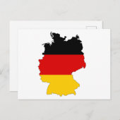 ドイツの地図 ポストカード (正面/裏面)