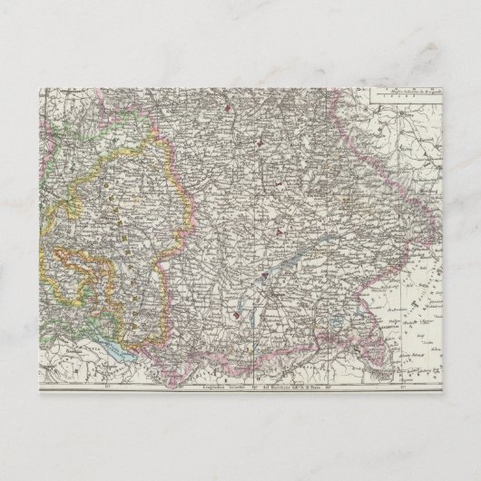 ドイツの地図 ポストカード (正面)