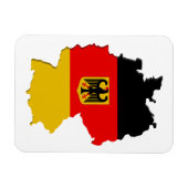 ドイツの地図 マグネット (横)