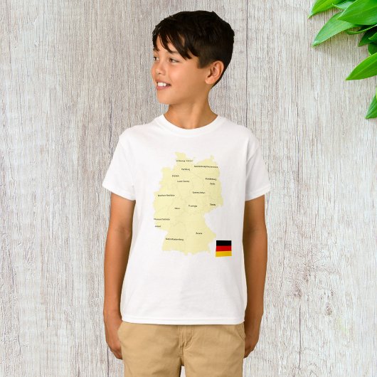 ドイツの地図 Tシャツ
