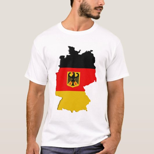 ドイツの地図 Tシャツ (正面)