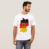 ドイツの地図 Tシャツ (正面フル)