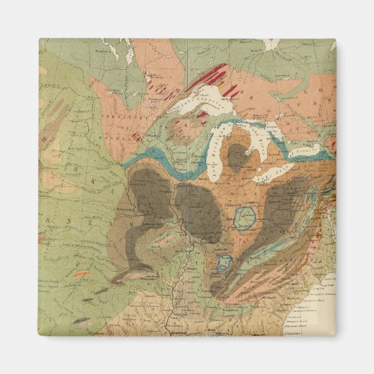 ドイツの地図US マグネット (正面)