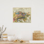 ドイツの地質図 ポスター (キッチン)