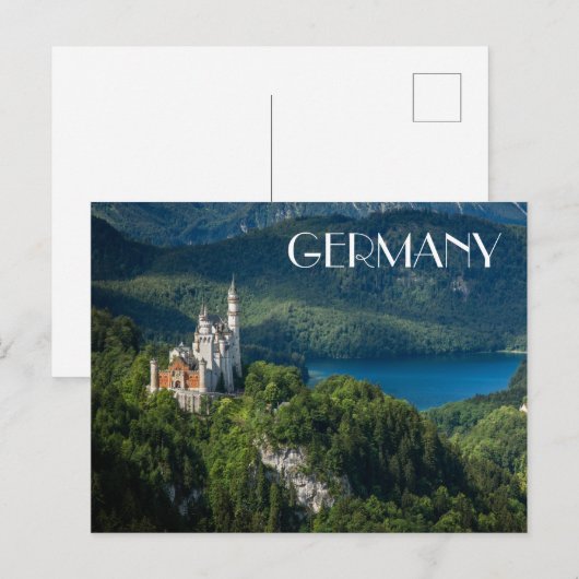 ドイツの城 ポストカード (正面/裏面)