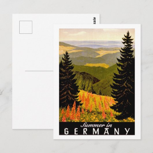ドイツの夏 ポストカード (正面/裏面)