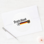 ドイツの大型フスボールのロゴ ラウンドシール (封筒)