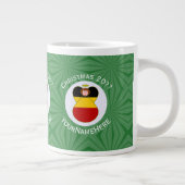 ドイツの天使のクリスマスフラグ(カスタマイズ可能) ジャンボコーヒーマグカップ (右)