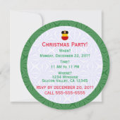 ドイツの天使の国旗のクリスマスパーソナライズされた 招待状 (裏面)