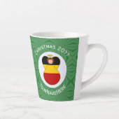 ドイツの天使クリスマスフラグ パーソナライズ カフェラテマグ (右)