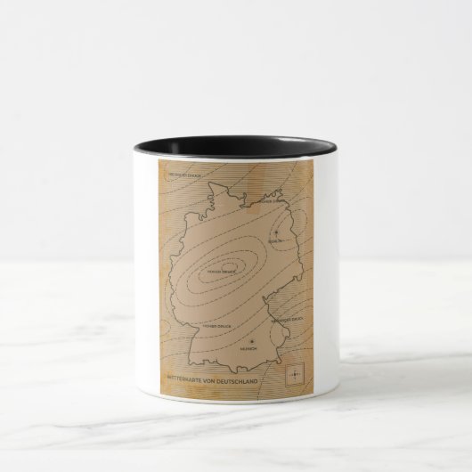 ドイツの天気予報 マグカップ (中央)