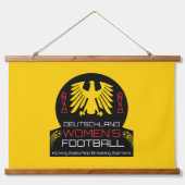 ドイツの女子サッカー 吊り下げ型タペストリー (正面)