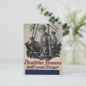 ドイツの女性、work_プロパガンダポスター ポストカード (スタンド正面)