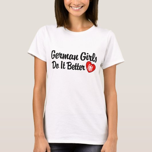ドイツの娘の方が好い Tシャツ (正面)