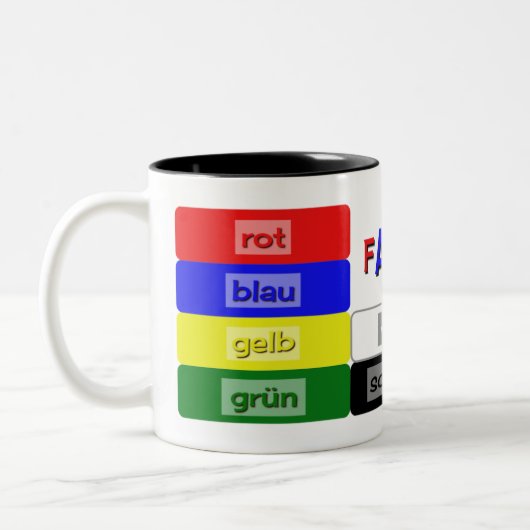 ドイツの学語彙 ツートーンマグカップ (左)