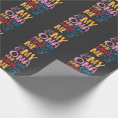 ドイツの孫娘、おまとオパが私を愛してくれる ラッピングペーパー (角)