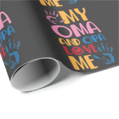 ドイツの孫娘、おまとオパが私を愛してくれる ラッピングペーパー (ロールコーナー)