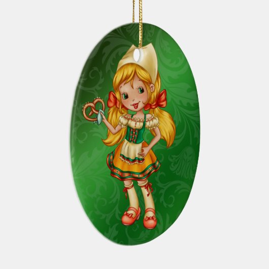ドイツの少女 – オクトーバーフェスト- SRF セラミックオーナメント (右)