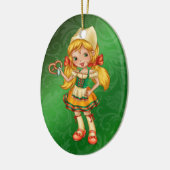 ドイツの少女 – オクトーバーフェスト- SRF セラミックオーナメント (左)