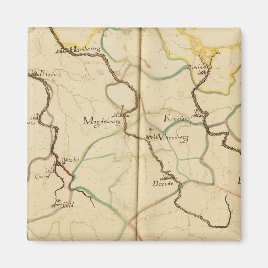 ドイツの川と谷 マグネット (正面)