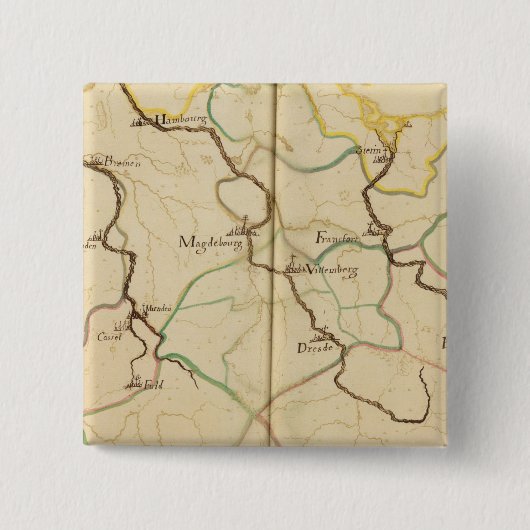 ドイツの川と谷 缶バッジ (正面)