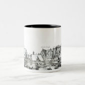 ドイツの市場町1704年 ツートーンマグカップ (中央)