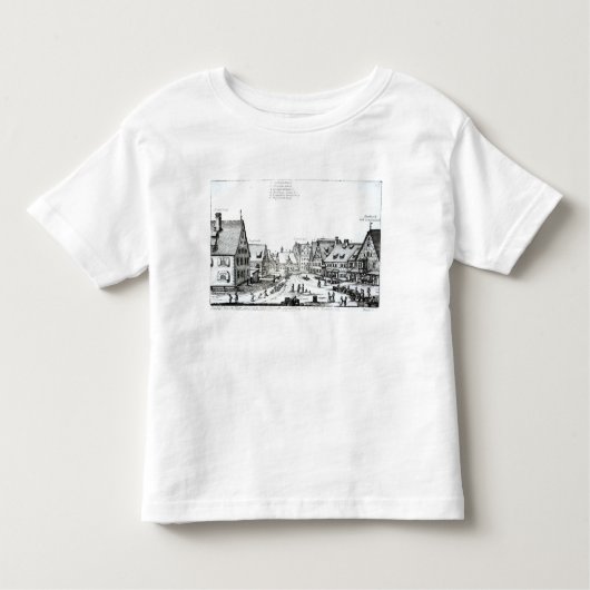 ドイツの市場町1704年 トドラーTシャツ (正面)