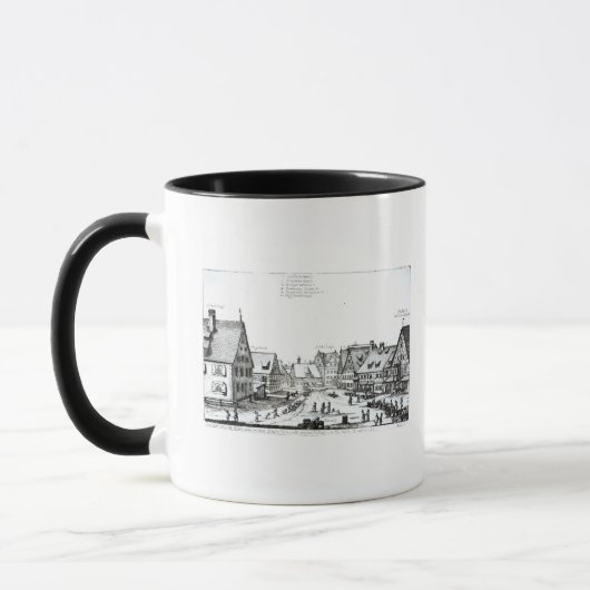 ドイツの市場町1704年 マグカップ (左)