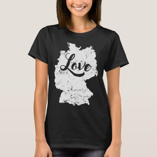 ドイツの愛の概要 Tシャツ (正面)