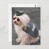 ドイツの愛犬（手錠つき） ポストカード (正面/裏面)
