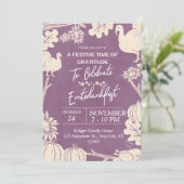 ドイツの感謝祭招待状 招待状 (スタンド正面)