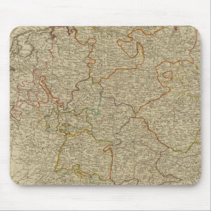 ドイツの手のカラー地図 マウスパッド