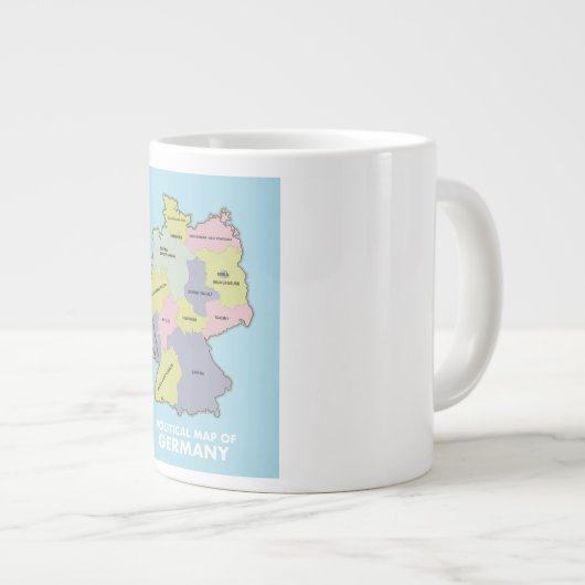 ドイツの政治地図 ジャンボコーヒーマグカップ (正面右)