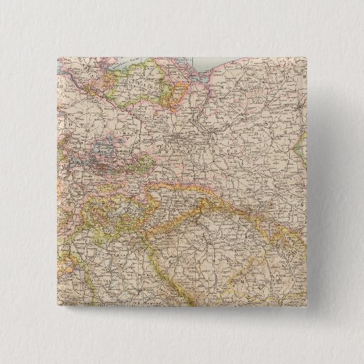 ドイツの政治地図 缶バッジ (正面)