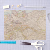 ドイツの政治地図 薄葉紙 (クラフト)