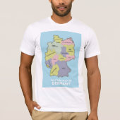 ドイツの政治地図 Tシャツ (正面)