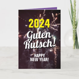 ドイツの新年の願い2024送信文字ダウンロード シーズンカード