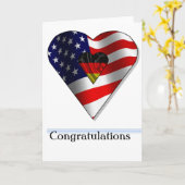 ドイツの新米国民おめでとうカード カード (黄色い花)