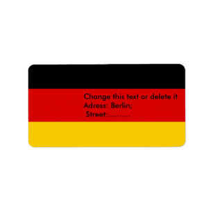 ドイツの旗が付いているカスタムなラベル ラベル