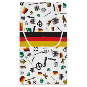 ドイツの旗が付いているドイツ項目 スモールペーパーバッグ (裏面)