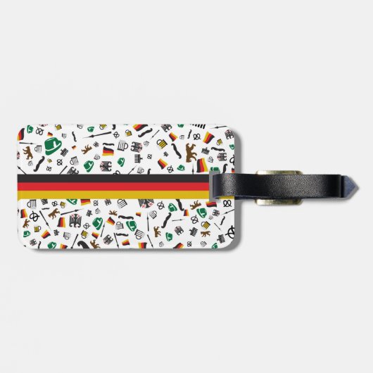 ドイツの旗が付いているドイツ項目 ラゲッジタグ (裏面横)