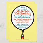 ドイツの旗が話すペンギンさんパーティー 招待状 (正面/裏面)