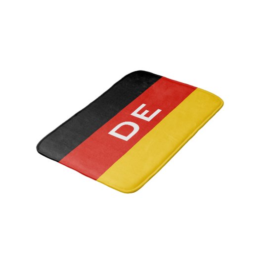 ドイツの旗のバス・マット|ドイツの浴室の敷物 バスマット (アングル)