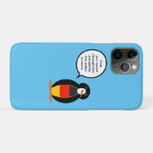 ドイツの旗のペンギンギフト Case-Mate iPhoneケース (裏面(横))