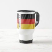 ドイツの旗の名前をカスタムするのマグ トラベルマグ (正面右)