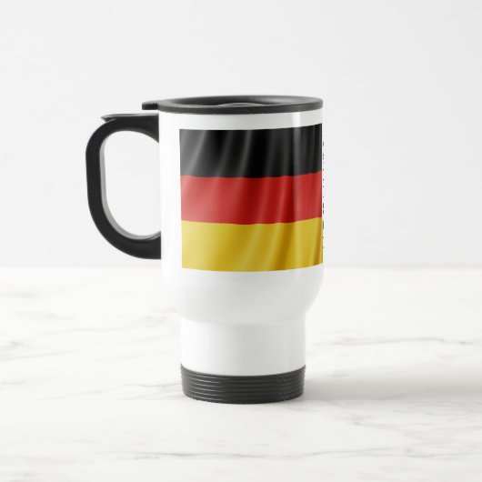 ドイツの旗の名前をカスタムするのマグ トラベルマグ (左)